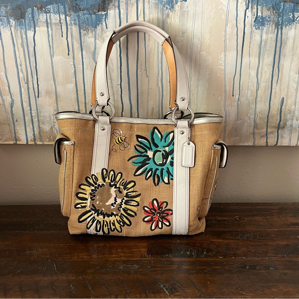 Coach Limited Edition Bumblebee & Flowers Bag